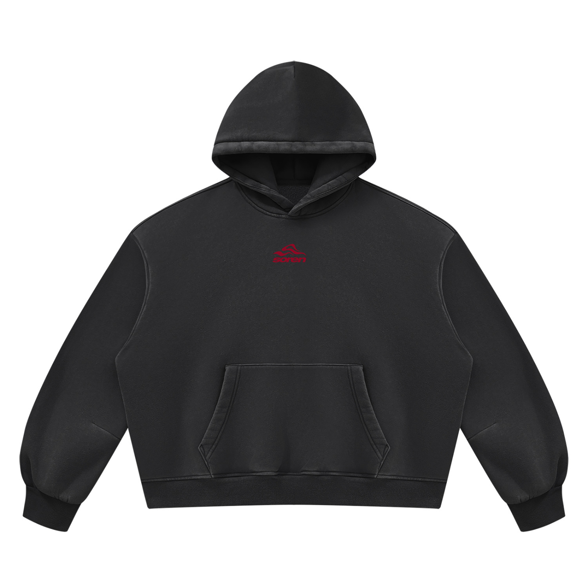 Unisex Vintage Wash Boxy Fleece Hoodie