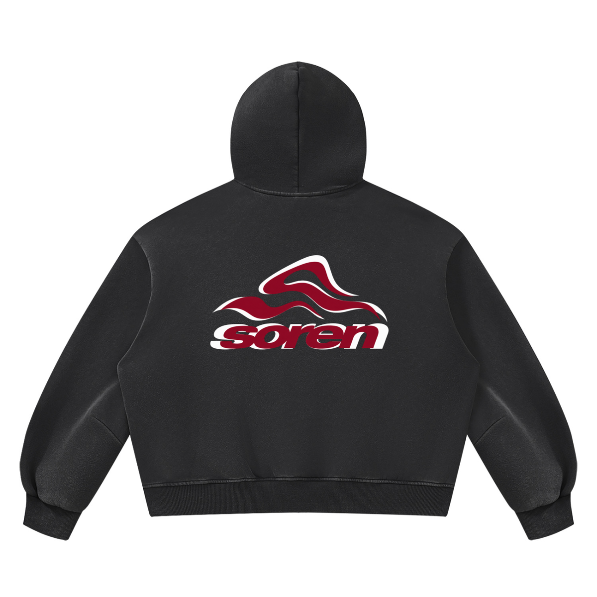 Unisex Vintage Wash Boxy Fleece Hoodie