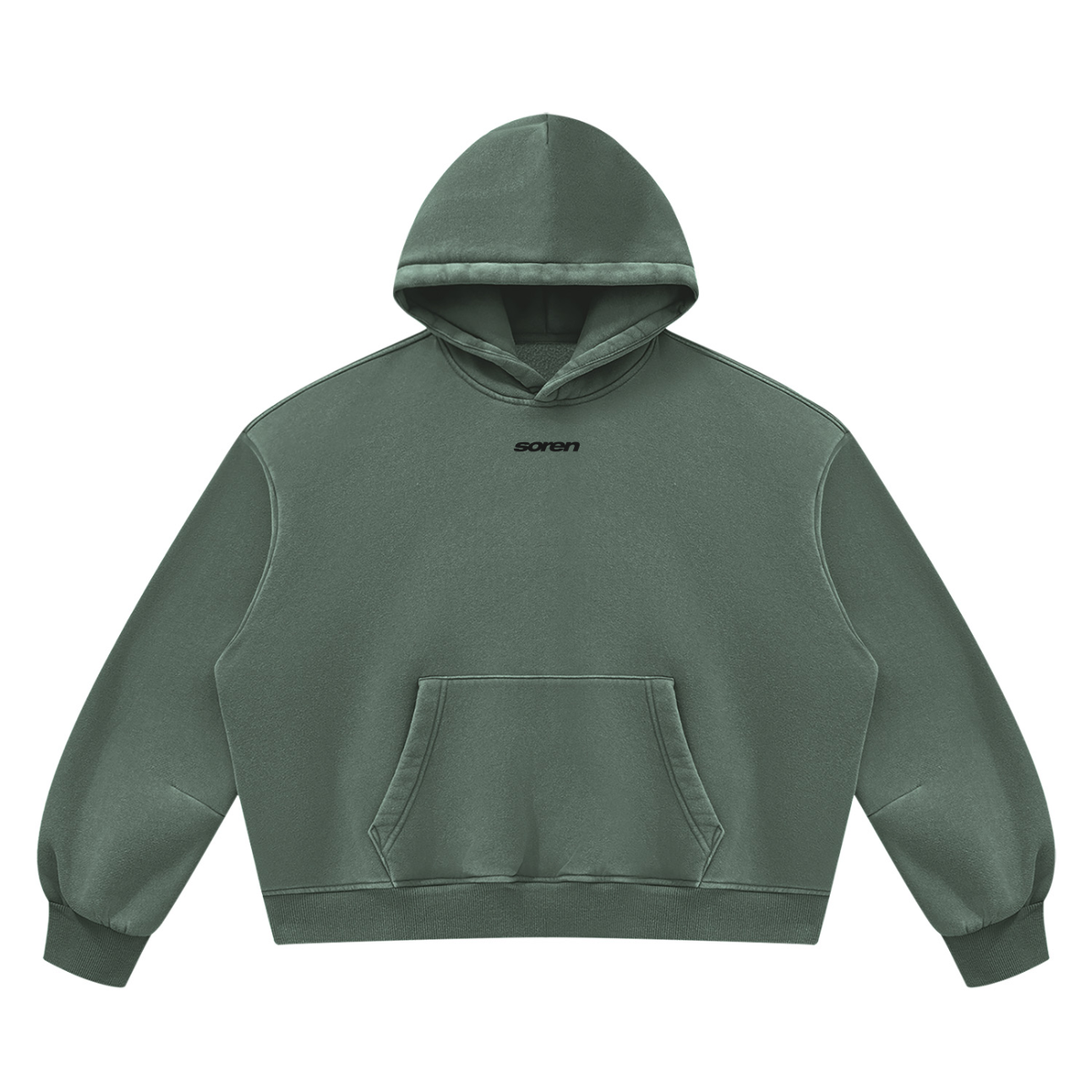 Unisex Vintage Wash Boxy Fleece Hoodie