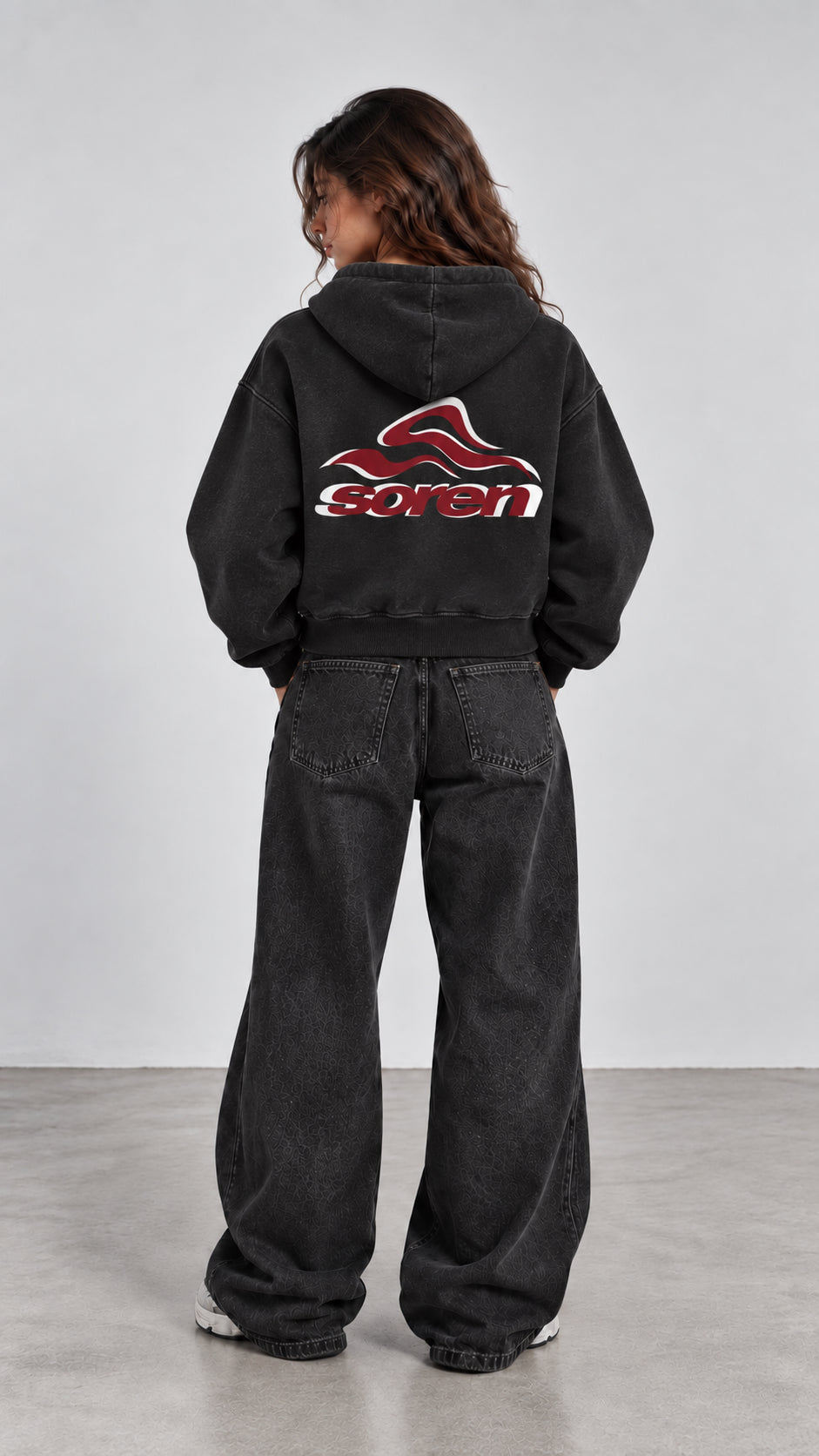 Unisex Vintage Wash Boxy Fleece Hoodie