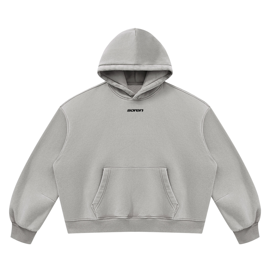 Unisex Vintage Wash Boxy Fleece Hoodie
